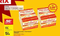 Carrefour PRÉSIDENT Beurre Gastronomique Format Spécial offre