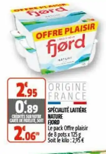 Coccinelle Supermarché Spécialité laitière Nature offre
