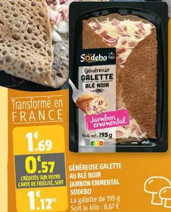 Coccinelle Supermarché Généreuse Galette Au Blé Noir offre
