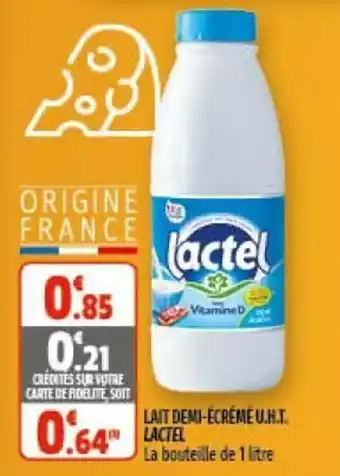 Lait Demi-écrémé U.H.T