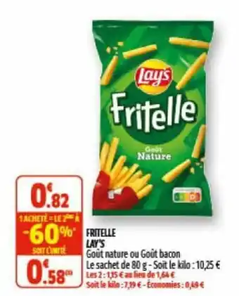 Coccinelle Supermarché Fritelle Lay's offre