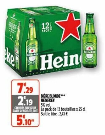 Coccinelle Supermarché Bière Blonde offre