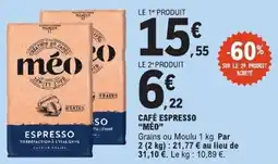 E.Leclerc méo Café Espresso offre