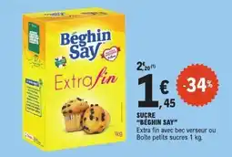 E.Leclerc Béghin Say Sucre Extra fin offre