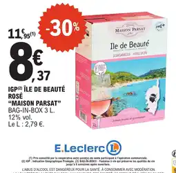 E.Leclerc MAISON PARSAT Ile de Beauté Rosé offre