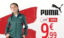 Intersport Puma veste zippée enfant offre