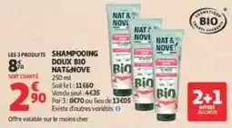 Auchan NAT&NOVE Shampooing doux bio offre