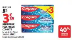 Auchan Colgate Dentifrice Max Fresh offre