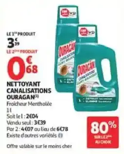 Auchan OURAGAN NETTOYANT CANALISATIONS offre