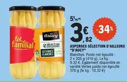 E.Leclerc d'aucy Asperges blanches offre