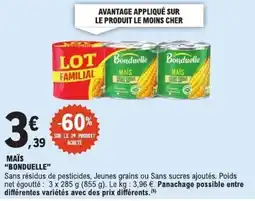 E.Leclerc Bonduelle Maïs offre