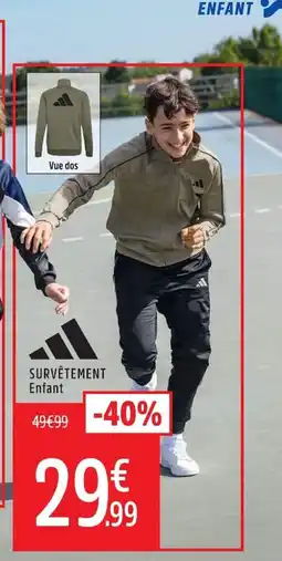 Intersport Adidas SURVÊTEMENT Enfant offre
