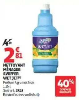 Auchan SWIFFER NETTOYANT MÉNAGER offre