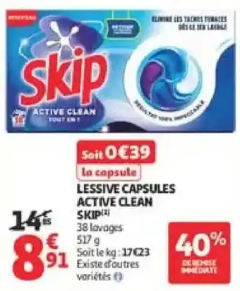 SKIP Lessive capsules Active Clean