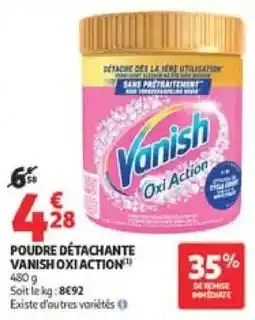 Auchan Vanish Poudre détachante offre