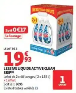 Auchan SKIP Lessive liquide Active Clean offre