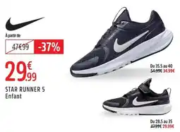Intersport Nike STAR RUNNER 5 Enfant offre