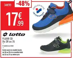 Intersport Lotto fluor cd offre