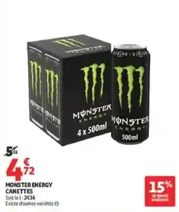 Auchan MONSTER ENERGY offre