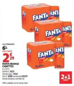 Auchan FANTA ORANGE offre