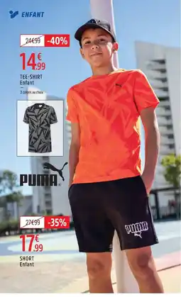 Intersport PUMA TEE-SHIRT Enfant offre