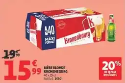Auchan Kronenbourg Bière blonde offre