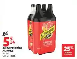 Auchan Schweppes Zéro Agrumes offre