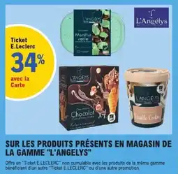 E.Leclerc L'angely's crème glacée vanille cookies offre