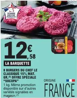 E.Leclerc Burgers du Chef offre