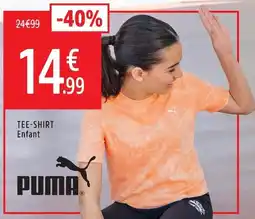 Intersport PUMA TEE-SHIRT Enfant offre
