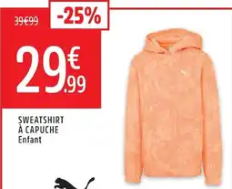Intersport PUMA Sweatshirt à capuche Enfant offre