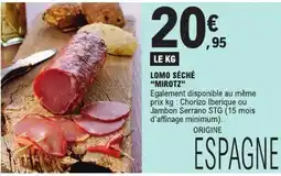 E.Leclerc MIROTZ Lomo séché offre