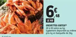 E.Leclerc CREVETTES CUITES offre