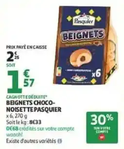Auchan Pasquier BEIGNETS offre