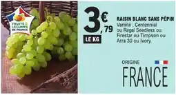 E.Leclerc RAISIN BLANC SANS PÉPIN offre