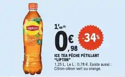 E.Leclerc Lipton Ice Tea Pêche Pétillant offre