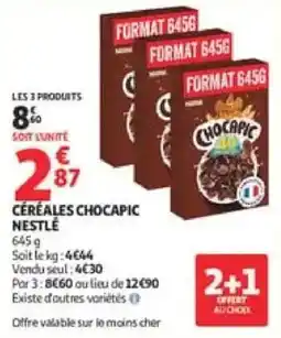 Auchan Nestlé Céréales Chocapic offre