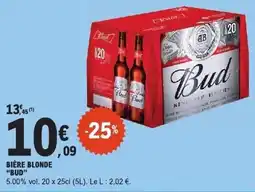 E.Leclerc Bud Bière blonde offre