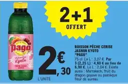 E.Leclerc Pago Boisson Pêche Cerise Jasmin Kyoto offre