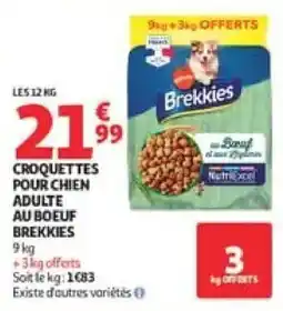Auchan Brekkies Croquettes pour chien adulte offre
