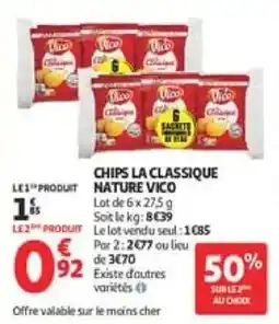 Auchan VICO Chips la classique offre