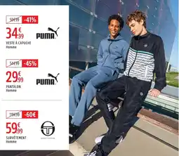 Intersport PUMA VESTE À CAPUCHE Homme offre