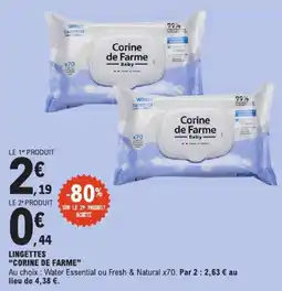 E.Leclerc Corine de Farme Lingettes offre