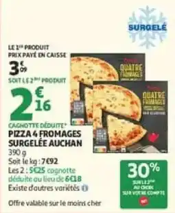 Auchan Auchan Pizza 4 Fromages offre