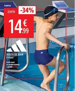 Intersport Adidas Boxer de bain Enfant offre