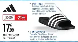 Intersport ADIDAS ADILETTE AQUA offre
