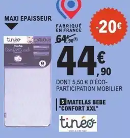 E.Leclerc tineo Matelas Bebe offre