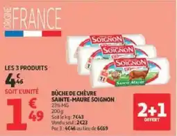 Auchan SOIGNON BÛCHE DE CHÈVRE offre
