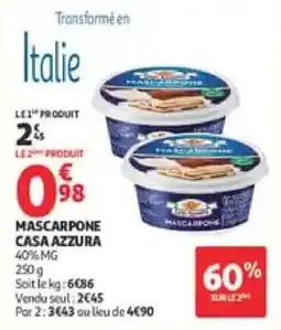 Auchan CASA AZZURA Mascarpone offre