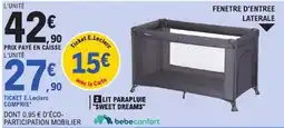 E.Leclerc bebeconfort LIT PARAPLUIE "SWEET DREAMS" offre